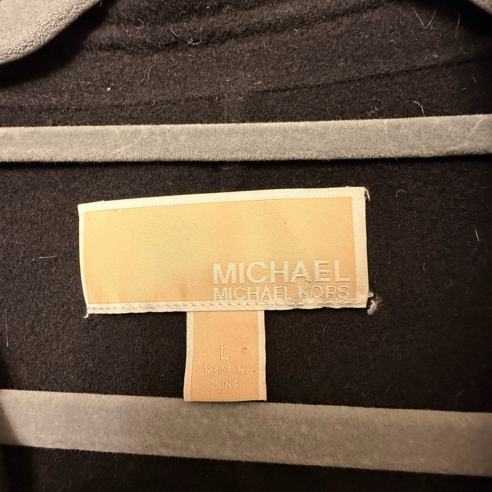 Michael Kors Black Single-Button Wool Trench Coat - image 2